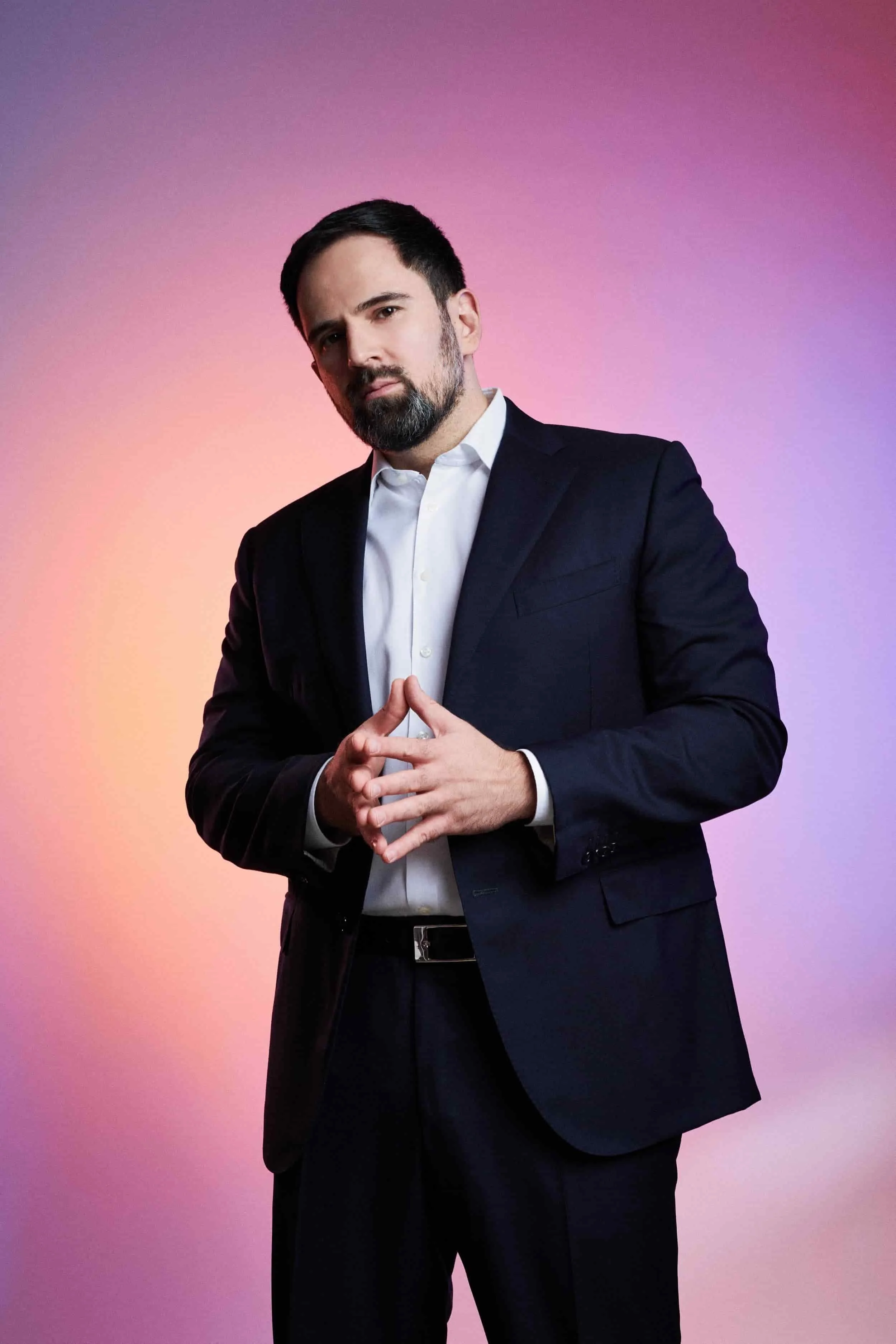 High-end business portrait (studio lighting, polished retouch), perfect for law, finance, and tech leadership teams.