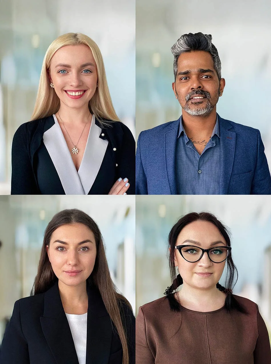 Consistent headshot style for remote team members